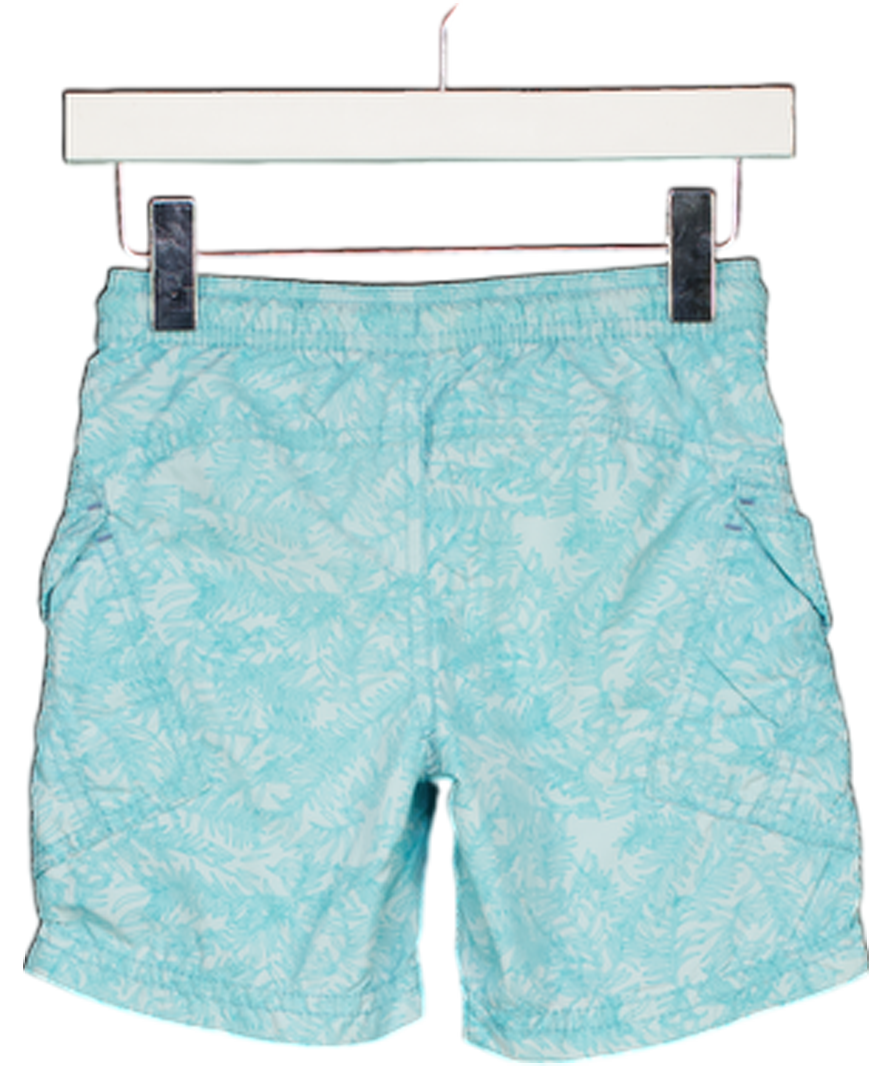 MINI A TURE Blue Leaf Print Swimshorts 3 Years