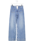 H&M Blue High Waisted Wide Leg Jeans UK 6