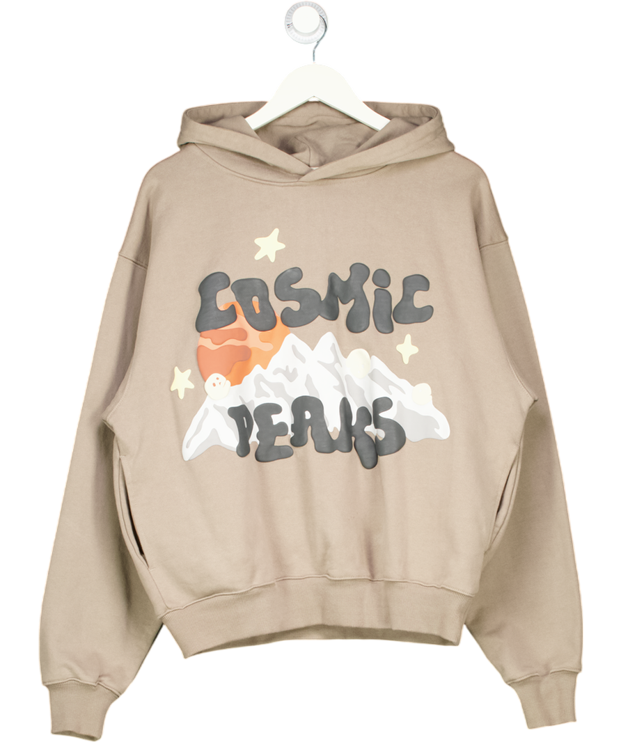 BROKEN PLANET Brown Hoodie ‘cosmic Peaks' UK M
