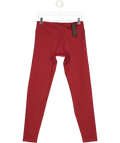 ONER ACTIVE Burgundy Red Activewear Leggings UK L