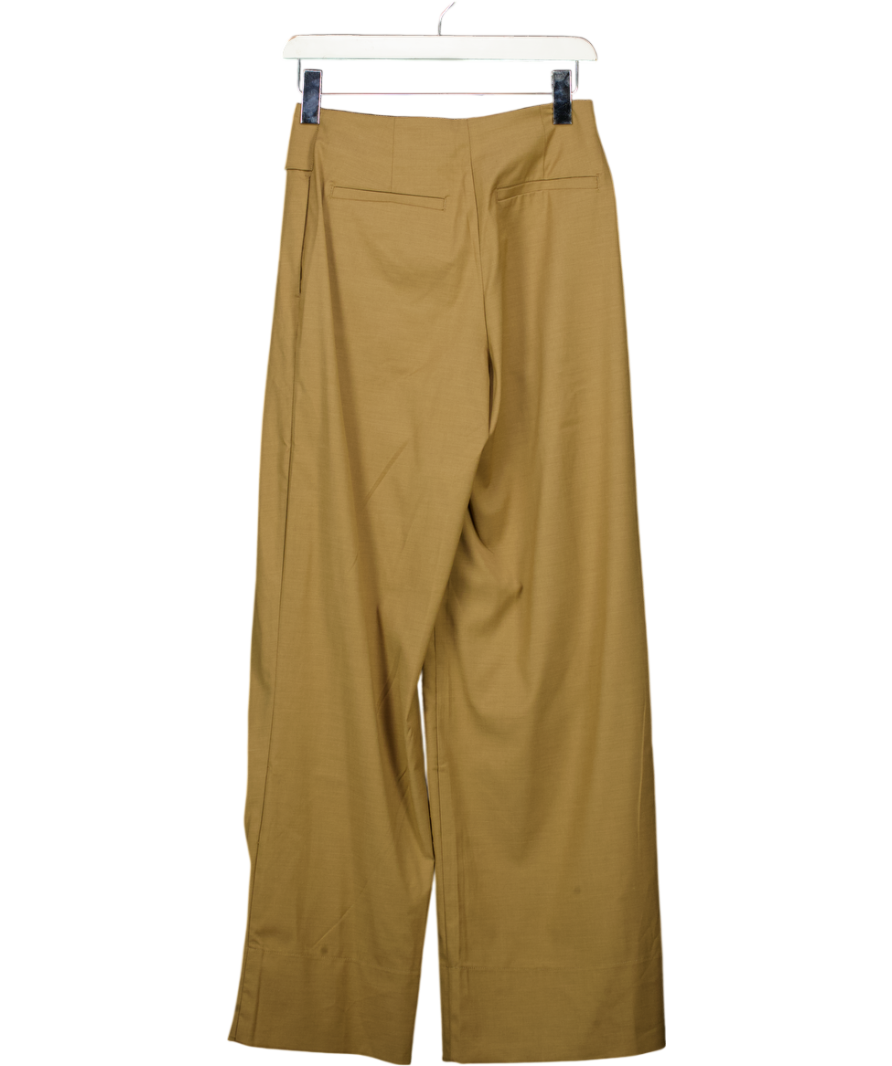 ASOS Beige Tailored Wide Leg Trousers UK 6