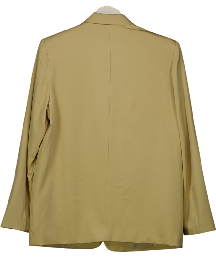 NA-KD Beige Light Camel One Button Single Breasted Blazer UK 8