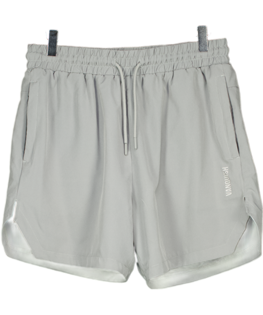 VANQUISH Grey Utility Performance Shorts UK M