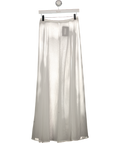 KAT THE LABEL White Sheer Chiffon Maxi Skirt UK S