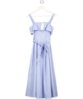 M&S Blue Striped Midi Cami Dress UK 6