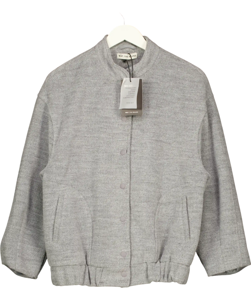 WAT. THE BRAND Ultimate Bomber Jacket In Grey UK 10