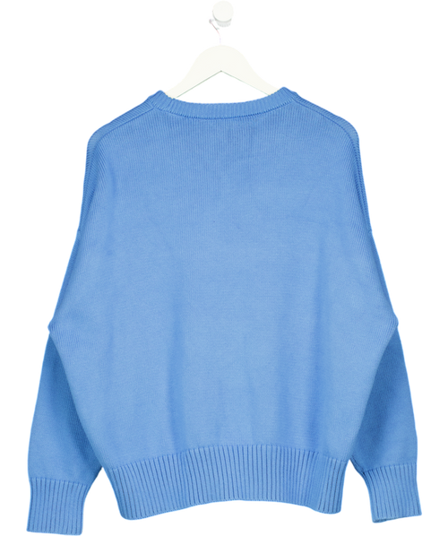 Ami Blue Wool Crewneck Sweater UK S/M