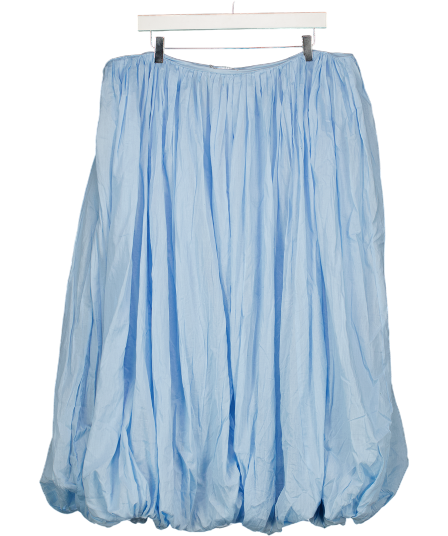 ASOS Baby Blue Bubble Hem Maxi Skirt UK 18