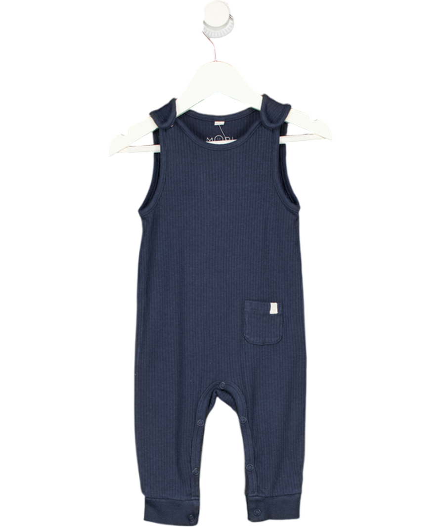 Mori Baby Navy Blue Ribbed Romper 6-9 Months