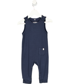 Mori Baby Navy Blue Ribbed Romper 6-9 Months