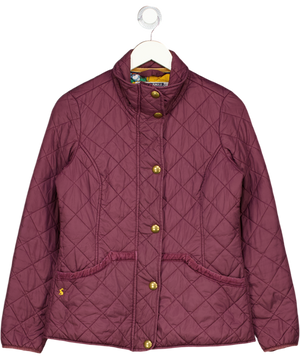 JOULES Dark Purple Quilted Jacket UK 12