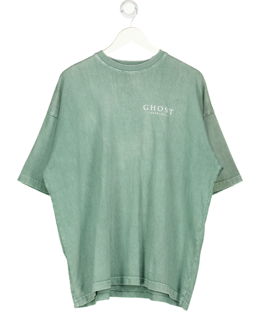GHOST Green Heavyweight Logo T-shirt UK L