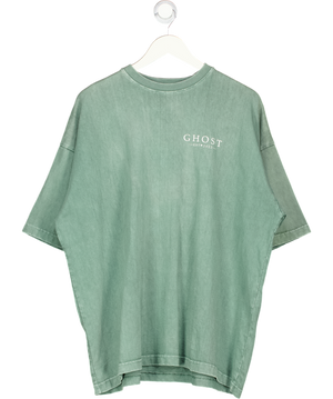 GHOST Green Heavyweight Logo T-shirt UK L