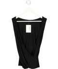 AllSaints Black Sleeveless Wrap Kerin Vest UK S