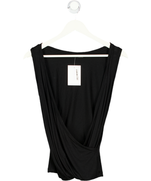AllSaints Black Sleeveless Wrap Kerin Vest UK S
