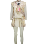 MULBERRY Multicoloured Pastel Watercolour Silk Print Mini Dress UK 10