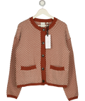 VARLEY Elmwick Knit Jacket In Maple Brown UK M