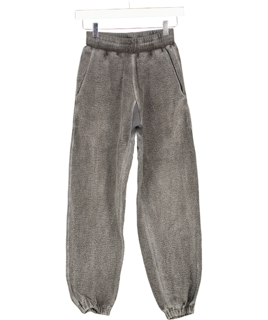 Cole Buxton Grey Fleece Detail Cuffed Joggers UK XS