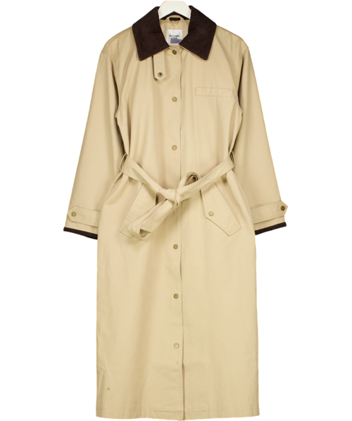 Abercrombie & Fitch Beige Waxed Mac Coat UK M