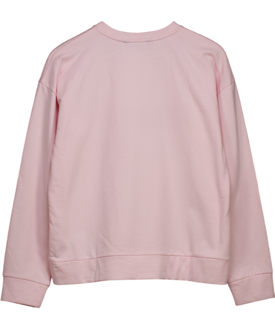 Nobody's Child Pink Organic Cotton Merci Slogan Sweatshirt UK S