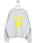 ZARA Blue Graphic Paris Logo Sweatshirt 9 Years