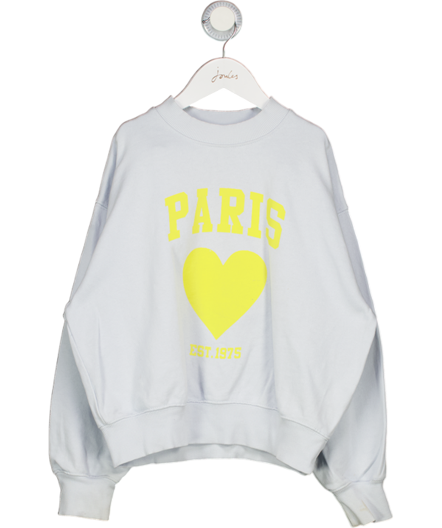 ZARA Blue Graphic Paris Logo Sweatshirt 9 Years