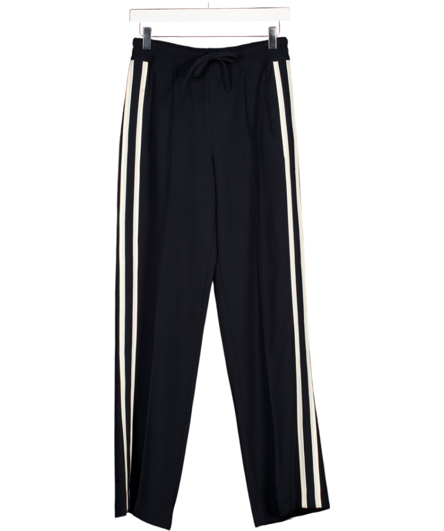 REISS Navy Blue Side Stripe Trousers UK 6