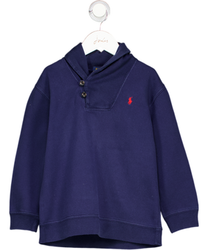 POLO RALPH LAUREN Blue Shawl Collar Jumper 6 Years