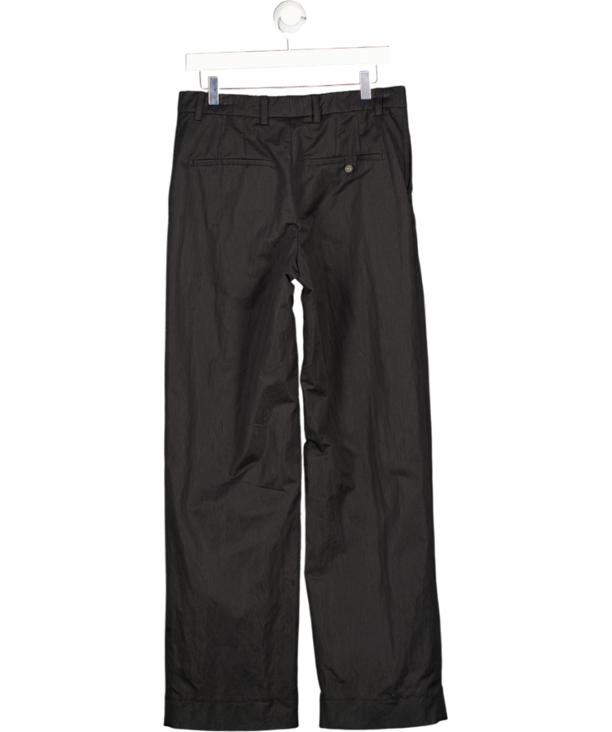 WARDROBE NYC Black Pleated Straight Leg Trousers UK 12