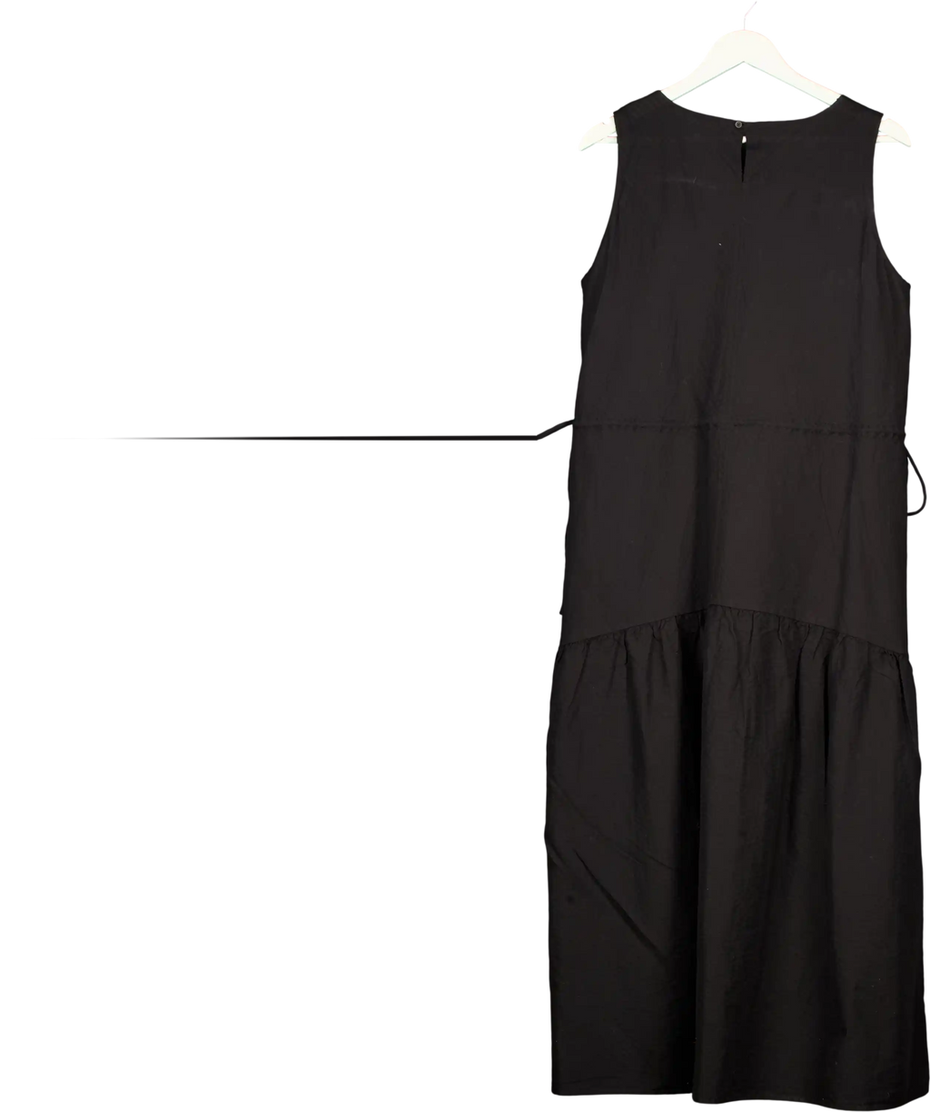 Uniqlo Black Combination Tiered Dress UK XL
