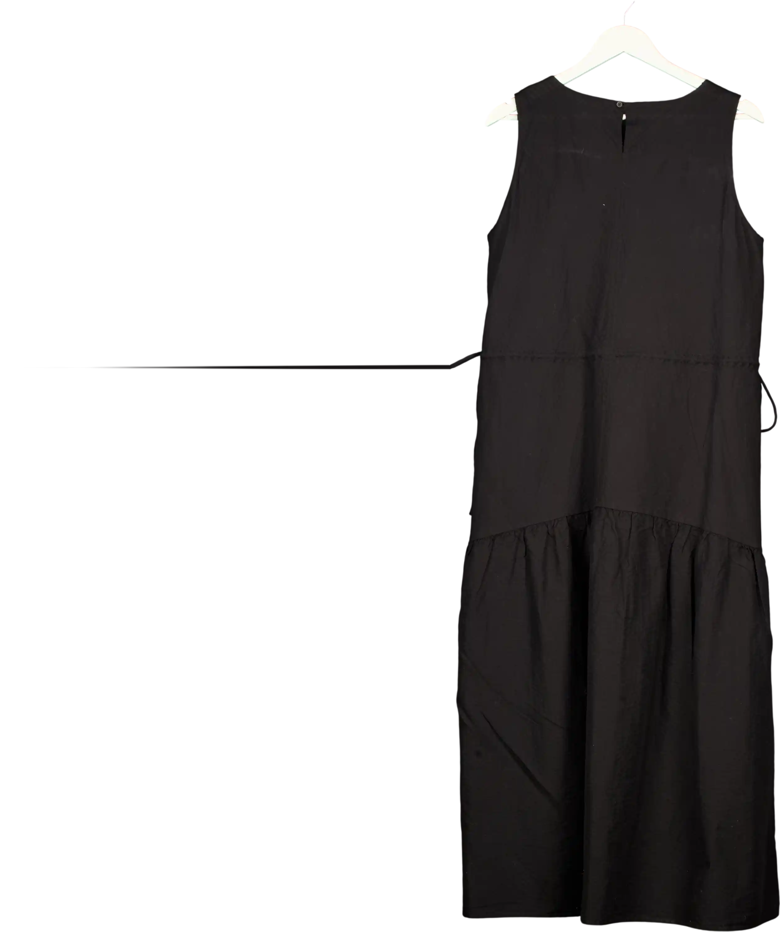 Uniqlo Black Combination Tiered Dress UK XL