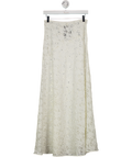 DISSH Belle Cream Lace Maxi Skirt UK 8
