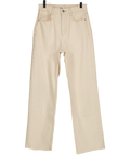 ZARA Cream Straight High-waist Jeans UK 4