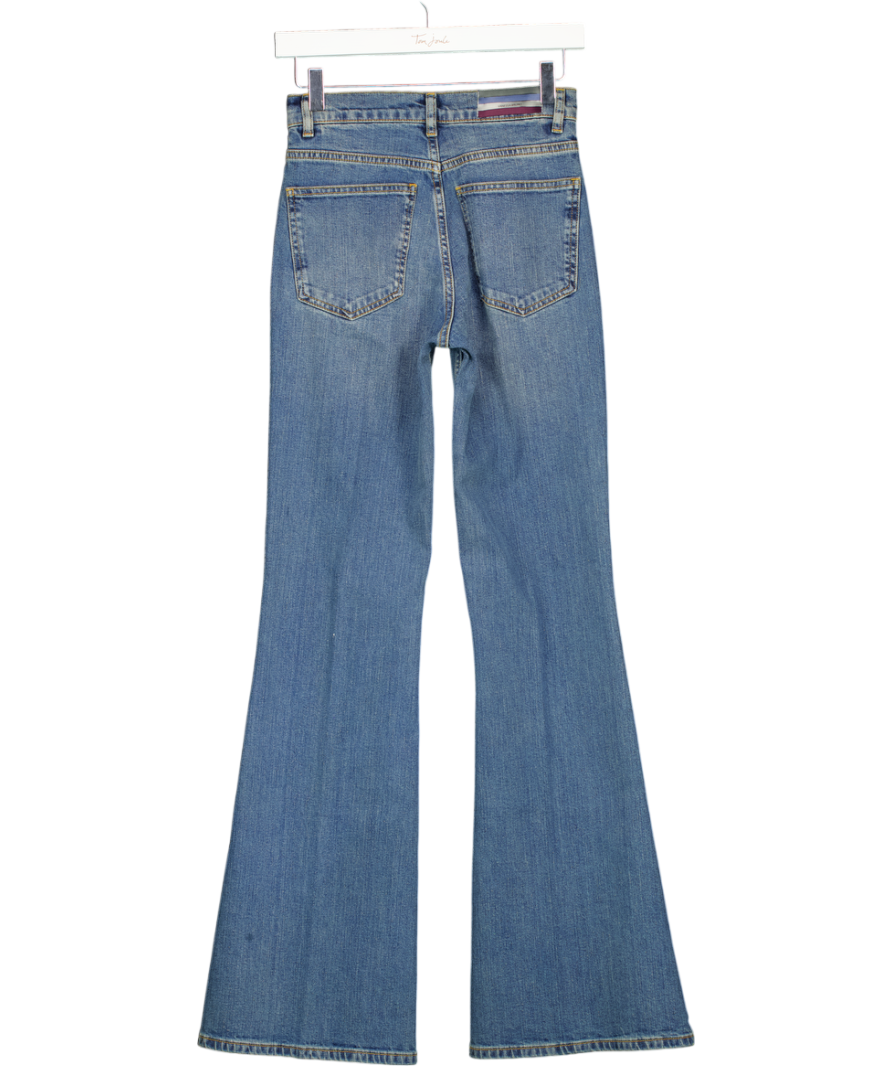 VANESSA BRUNO Blue Ethan Jeans High-waisted, Flare Cut UK 6