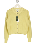 HOBBS Butter Yellow Felicity Cotton Cardigan UK M