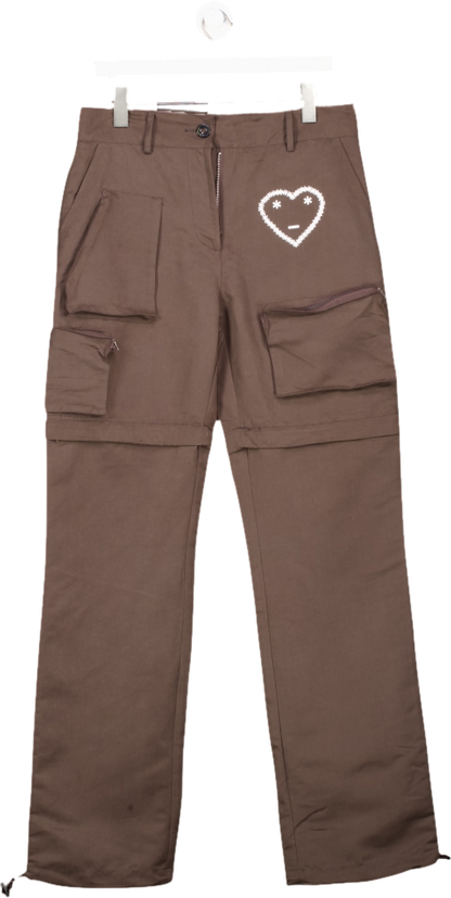 Carsicko Brown Utility Multi Pocketed Trousers UK S