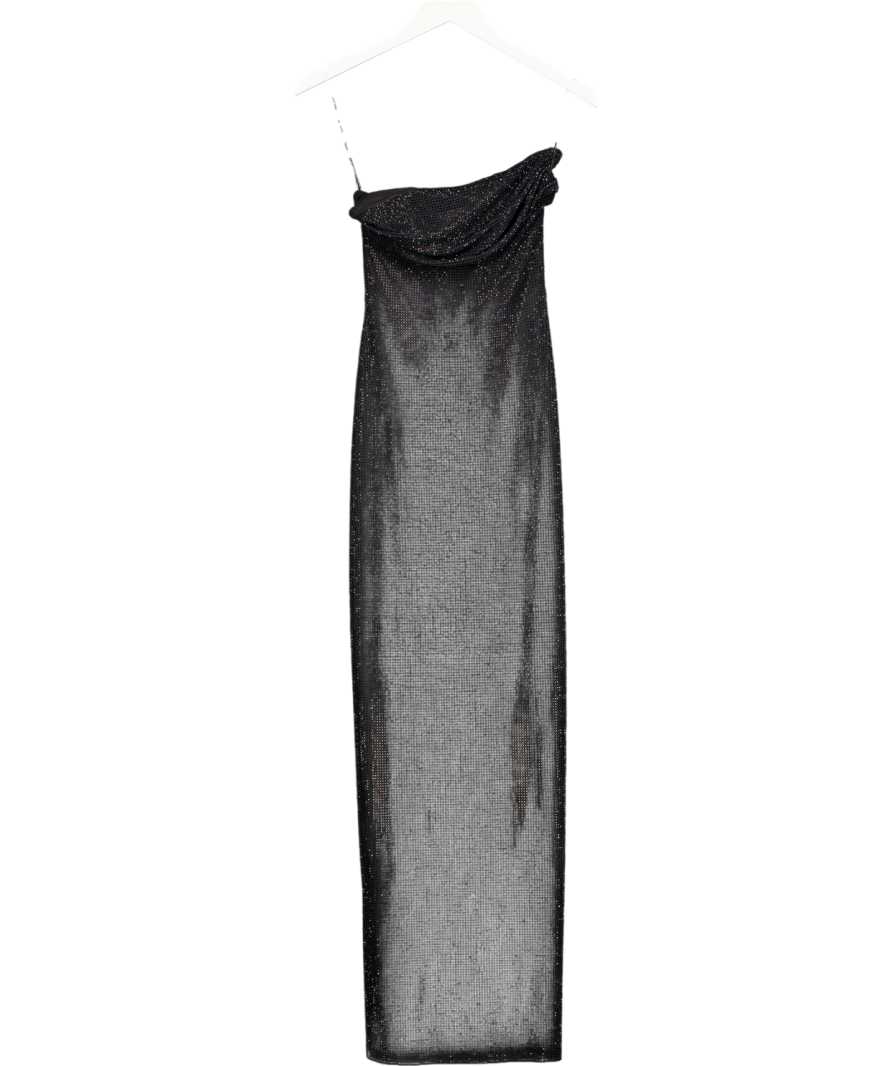 Babyboo Black Crystal Embellished Mirabella Maxi Dress UK XS