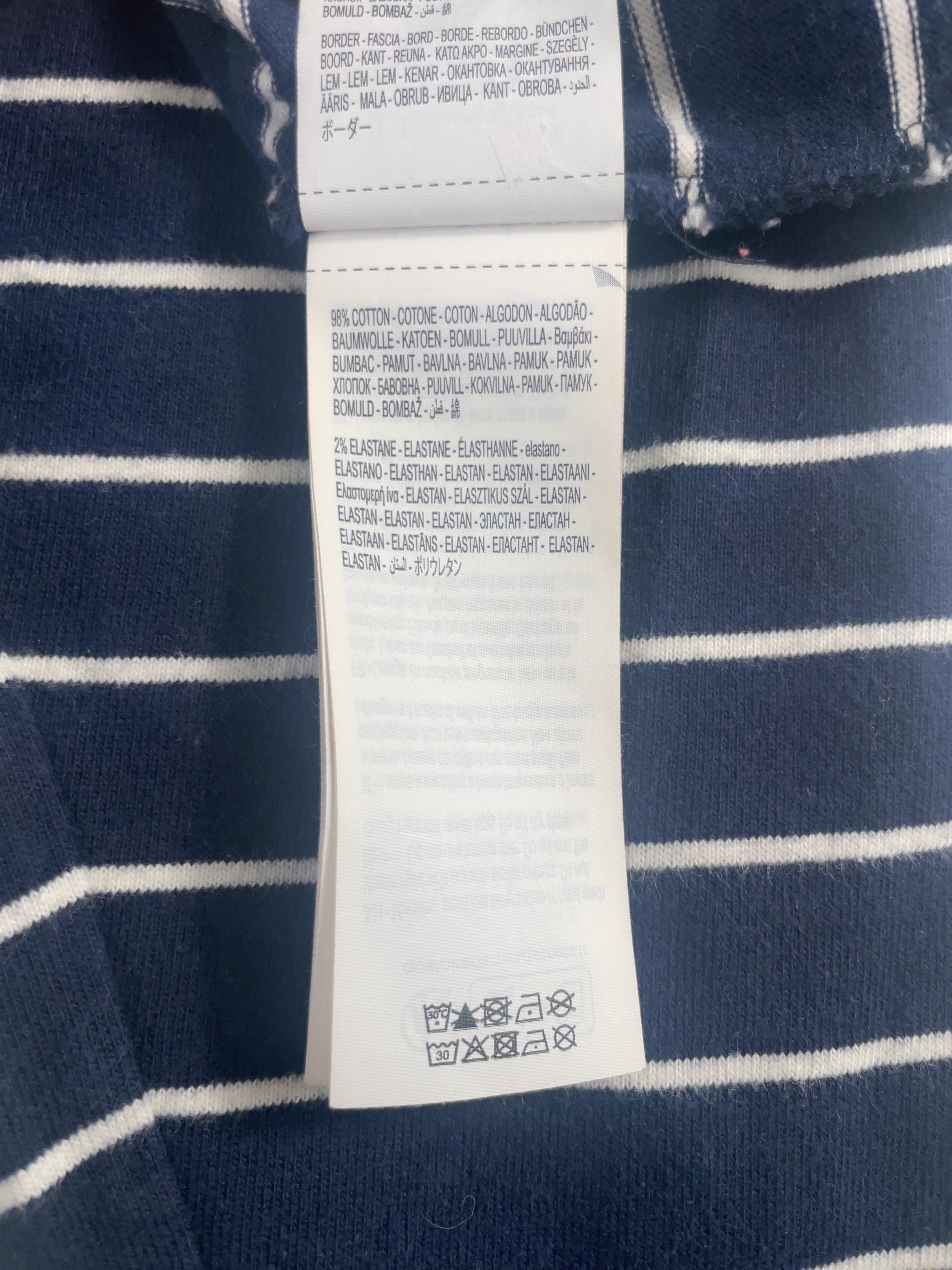Champion Blue x MLB New York Yankees Striped Rugby Shirt Navy blue, size UK XL — care label