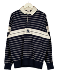 Champion Blue x MLB New York Yankees Striped Rugby Shirt Navy blue, size UK XL — front