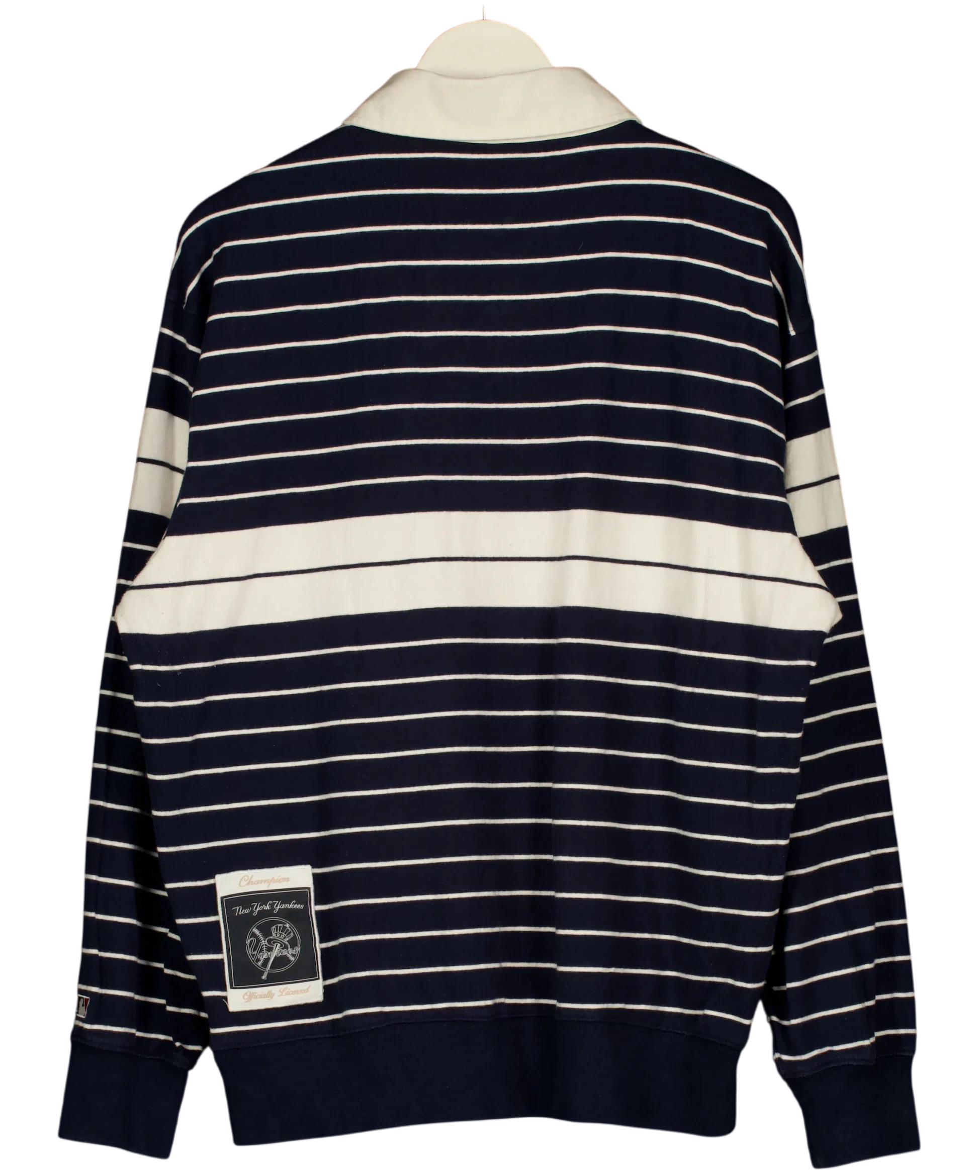 Champion Blue x MLB New York Yankees Striped Rugby Shirt Navy blue, size UK XL — back