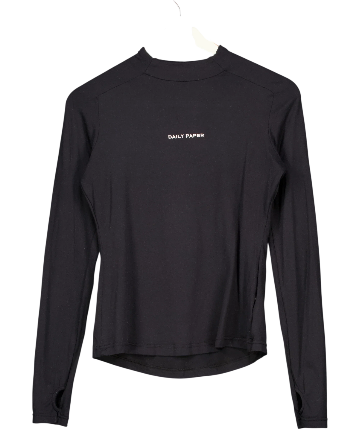 Daily Paper Black Esosa Long Sleeve T-Shirt Black, size UK L — front