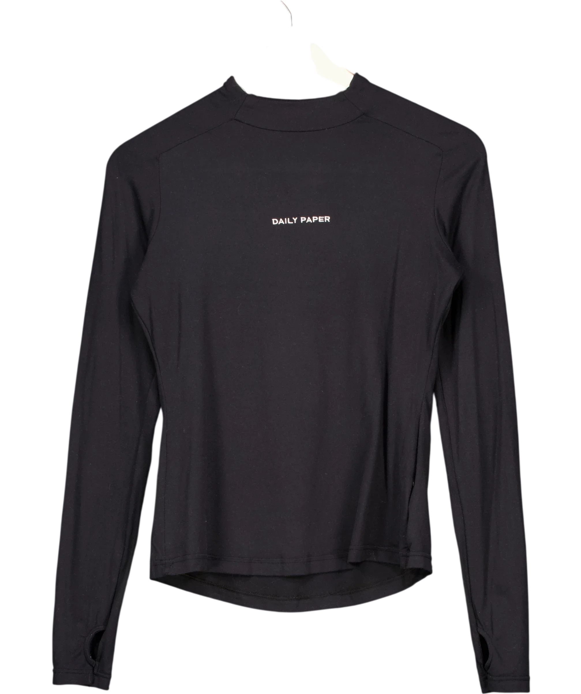 Daily Paper Black Esosa Long Sleeve T-Shirt Black, size UK L — front