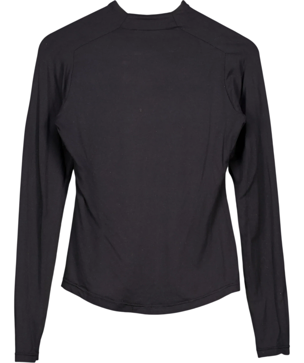 Daily Paper Black Esosa Long Sleeve T-Shirt Black, size UK L — back