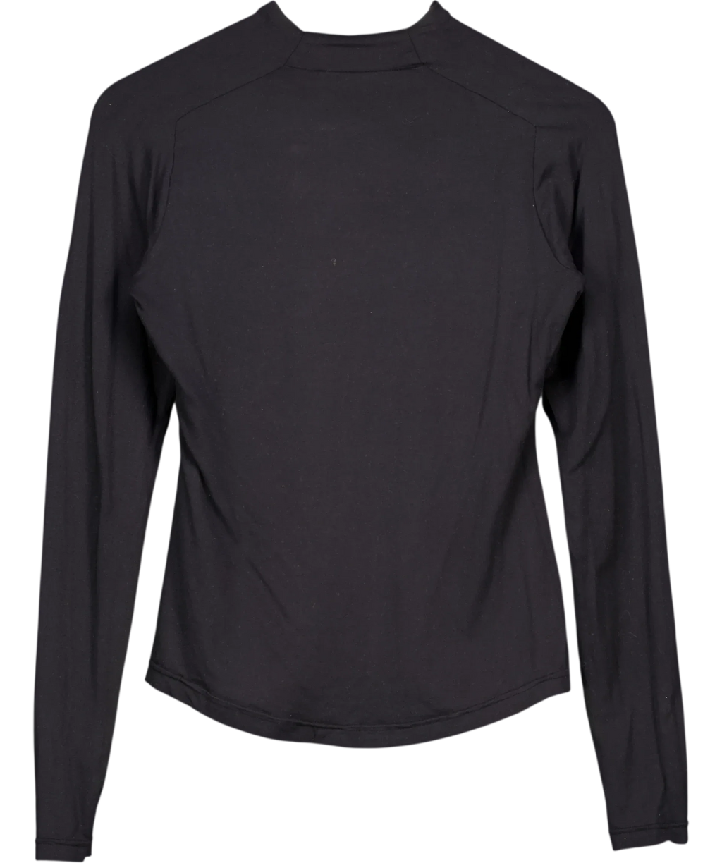 Daily Paper Black Esosa Long Sleeve T-Shirt Black, size UK L — back