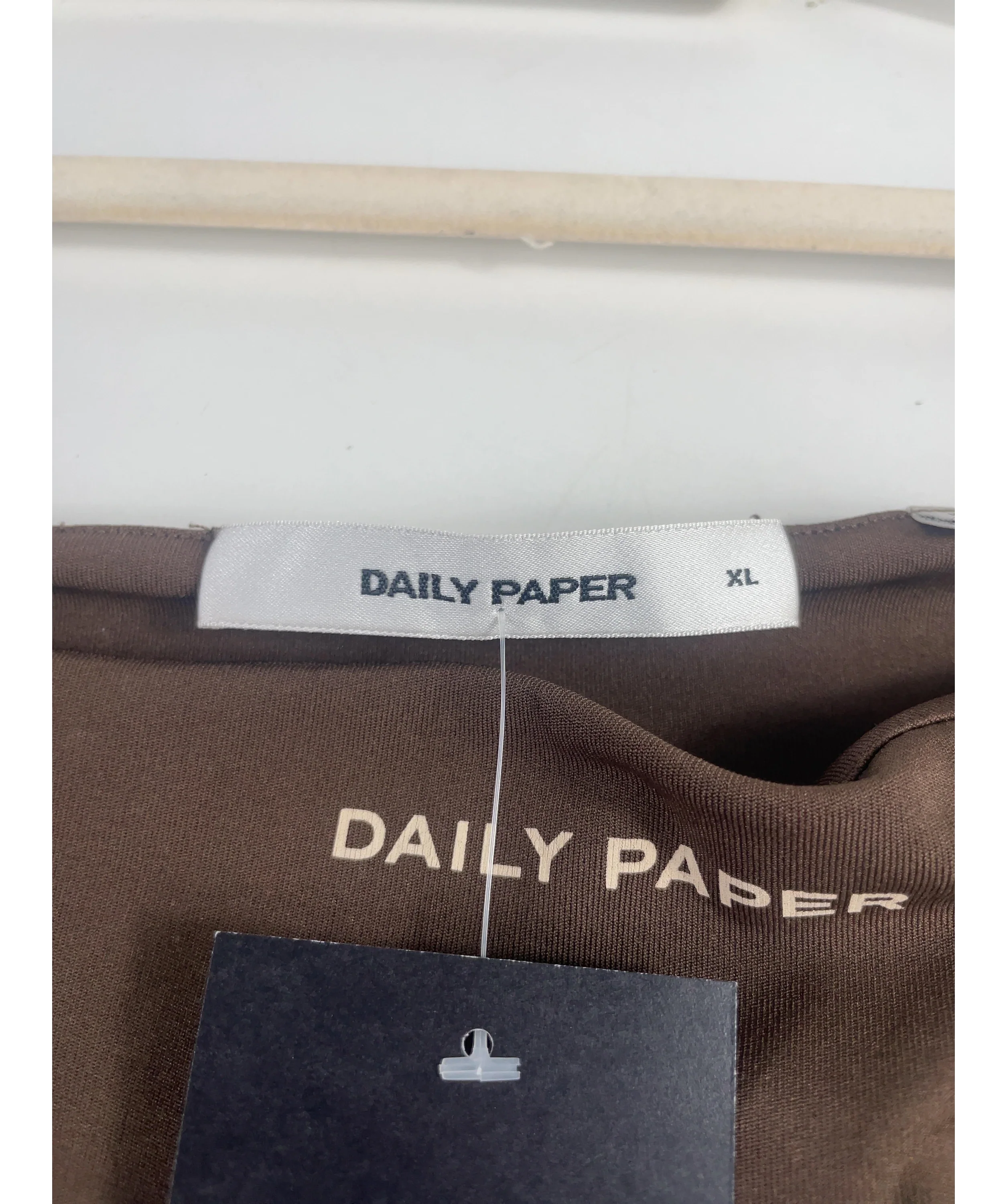 Daily Paper Brown Elet Top Chocolate Brown, size UK XL — detail