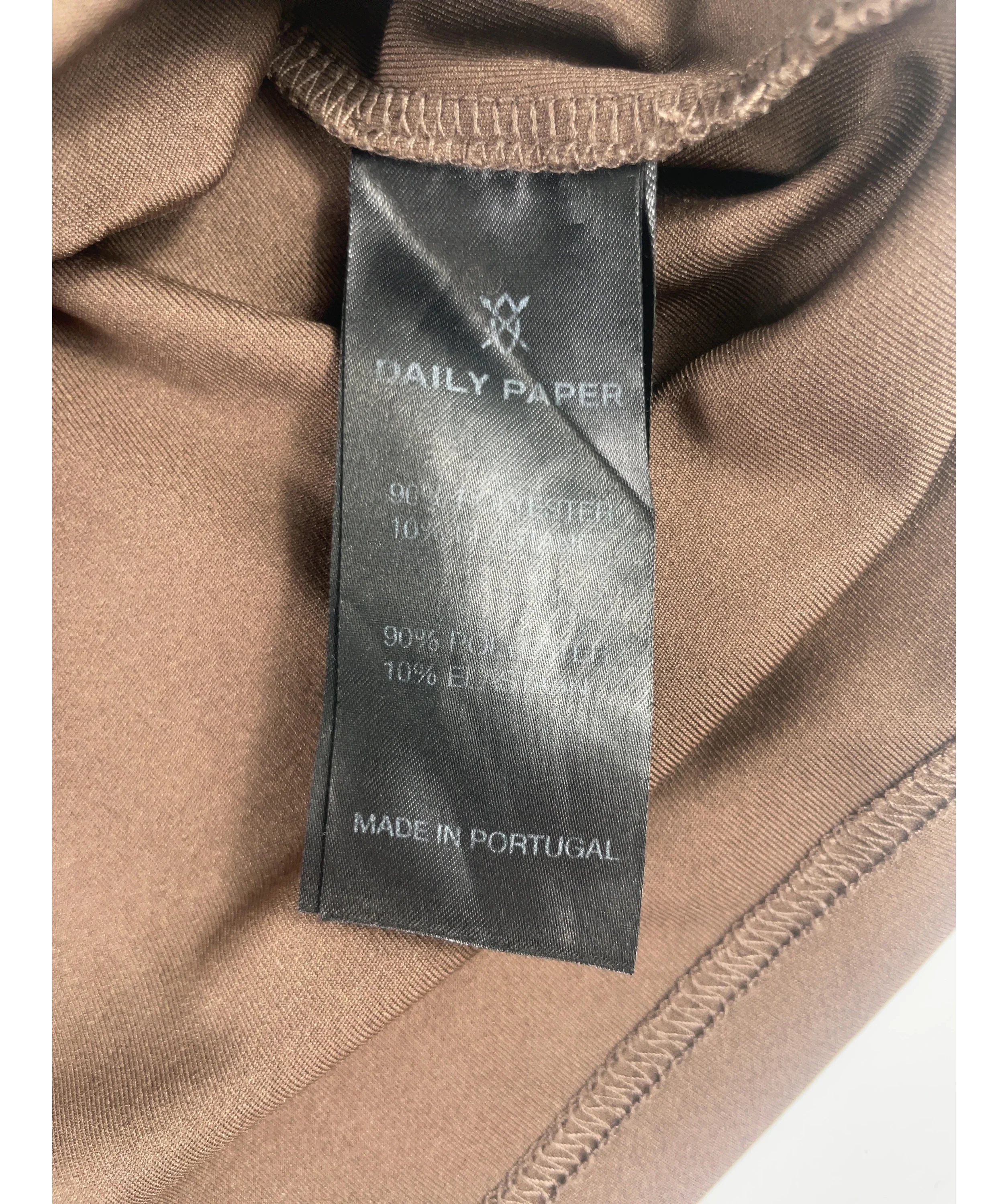 Daily Paper Brown Elet Top Chocolate Brown, size UK XL — label