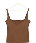 Daily Paper Brown Elet Top Chocolate Brown, size UK XL — front