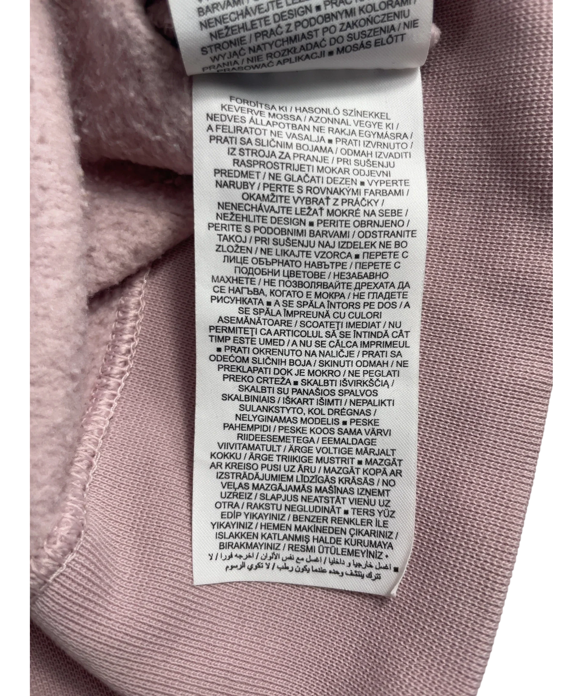 Nike Pink Sportswear Phoenix Fleece Over-Oversized Crewneck Sweatshirt Pink, size UK XL — care label