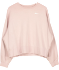 Nike Pink Sportswear Phoenix Fleece Over-Oversized Crewneck Sweatshirt Pink, size UK XL — front