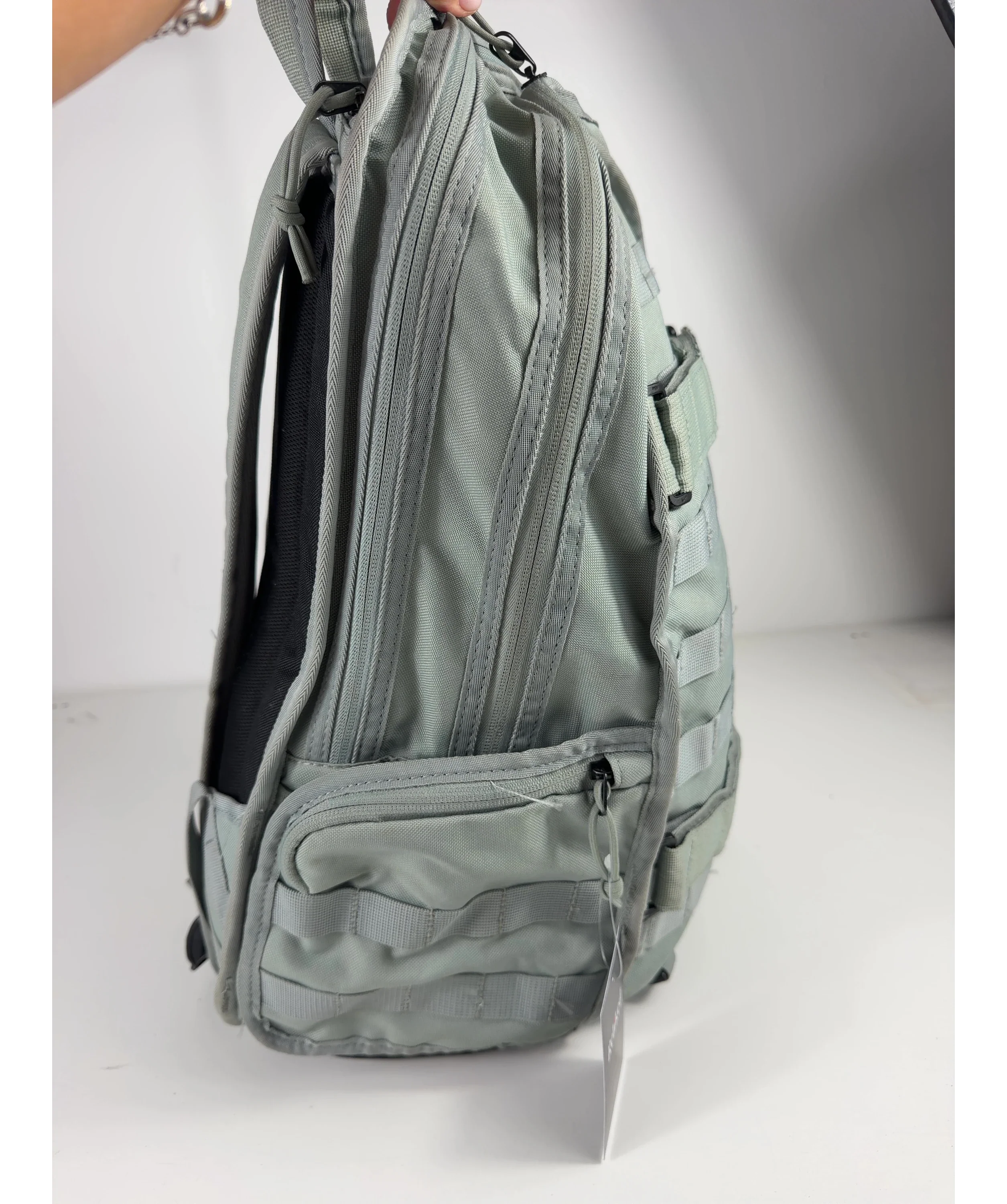 Nike Green SB RPM Mica Green Skate Backpack One Size — fabric detail